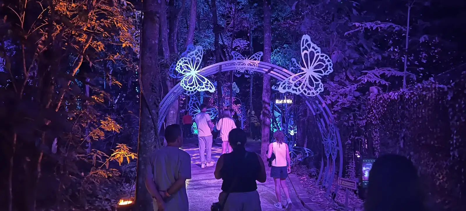 Wonder Lumina Park Foz do Iguaçu — trilha noturna com instalações de luz e projeções imersivas