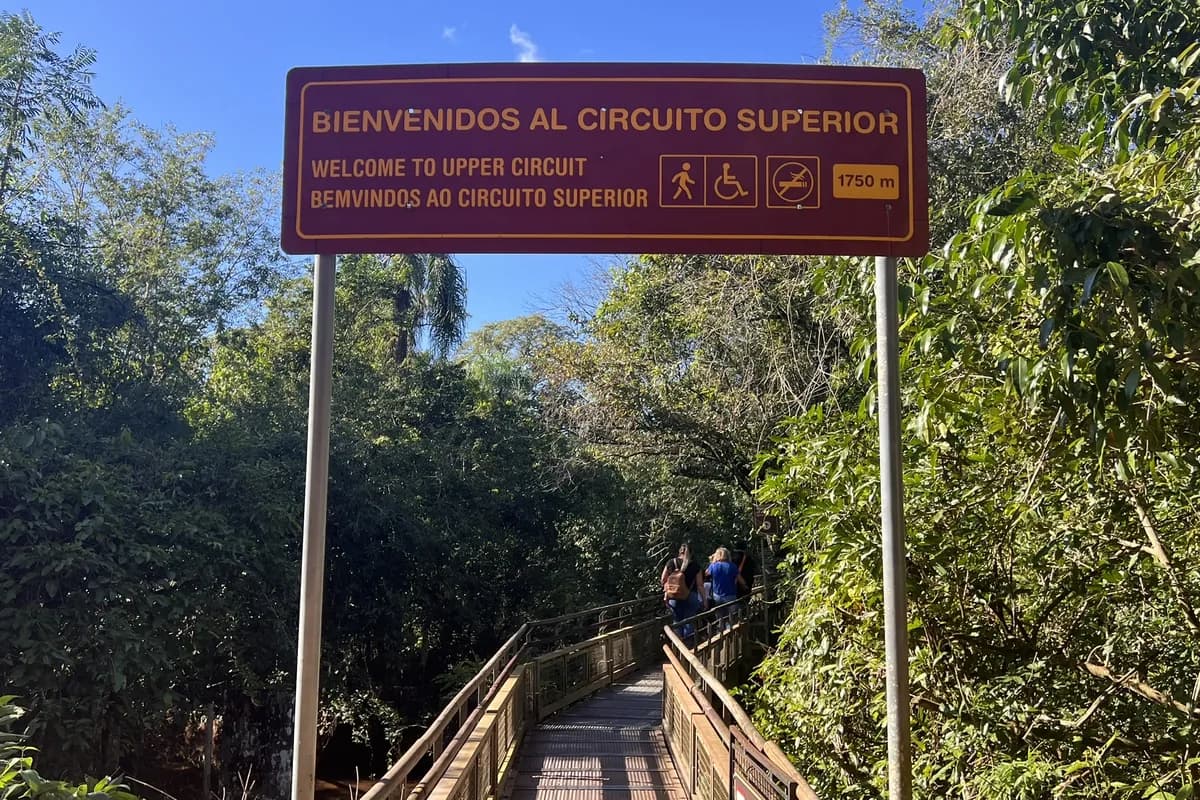 Passarela elevada Circuito Superior - Parque Nacional Iguazú